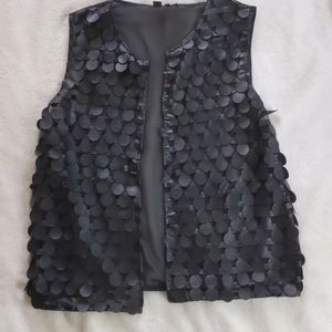Black vest cardigan